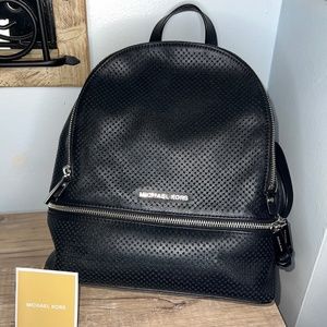 Michael Kors Rhea Perforated Backpack Purse
